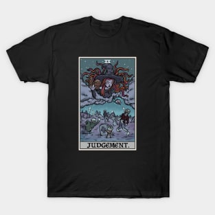 Judgement Tarot Card Necromancer Witch & Zombies Terror Tarot Edition T-Shirt